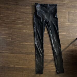 Spanx Faux Leather Leggings in Black